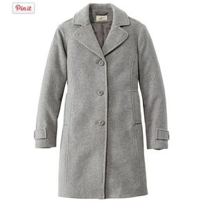 Women's Classic Lambswool Polo Coat, Three-Quarter,hardly worn,probably 5 times
